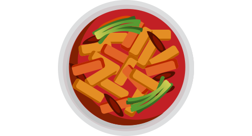 국대떡볶이 메뉴 보기